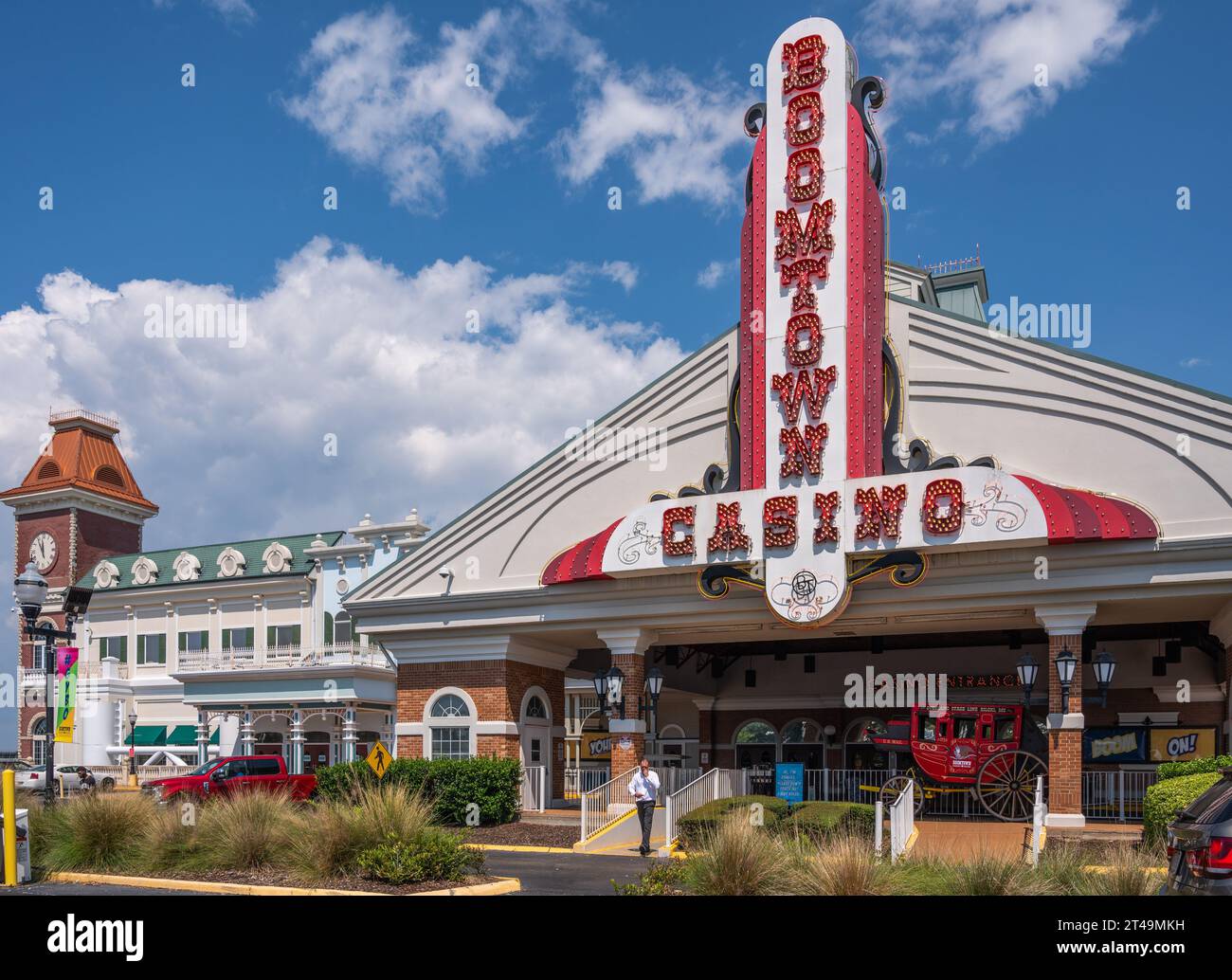 Boomtown Casino on Biloxi Back Bay, Mississippi USA Stock Photo