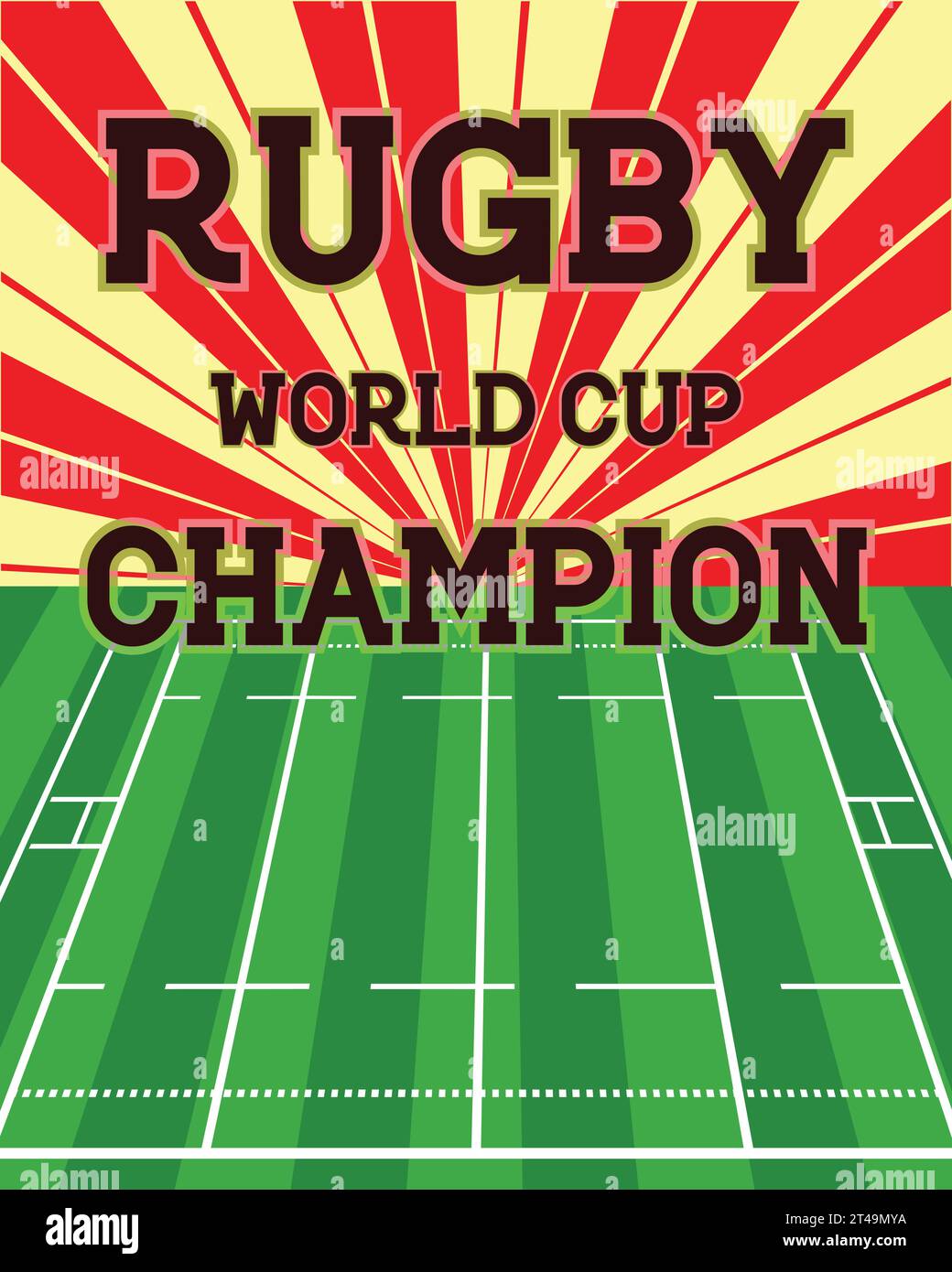 Champion Rugby World Cup With Rugby Green Field Pop Art Style Vector rugby-world-cup-2024-microsoft-xbox-one-sport-billig
