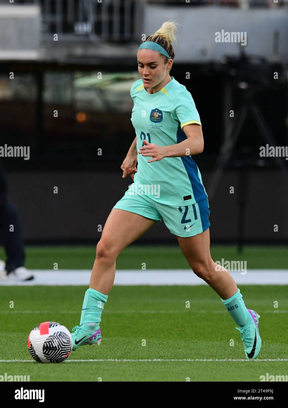 Burswood, Australia. 29th Oct, 2023. Ellie Madison Carpenter of Australia women's football team