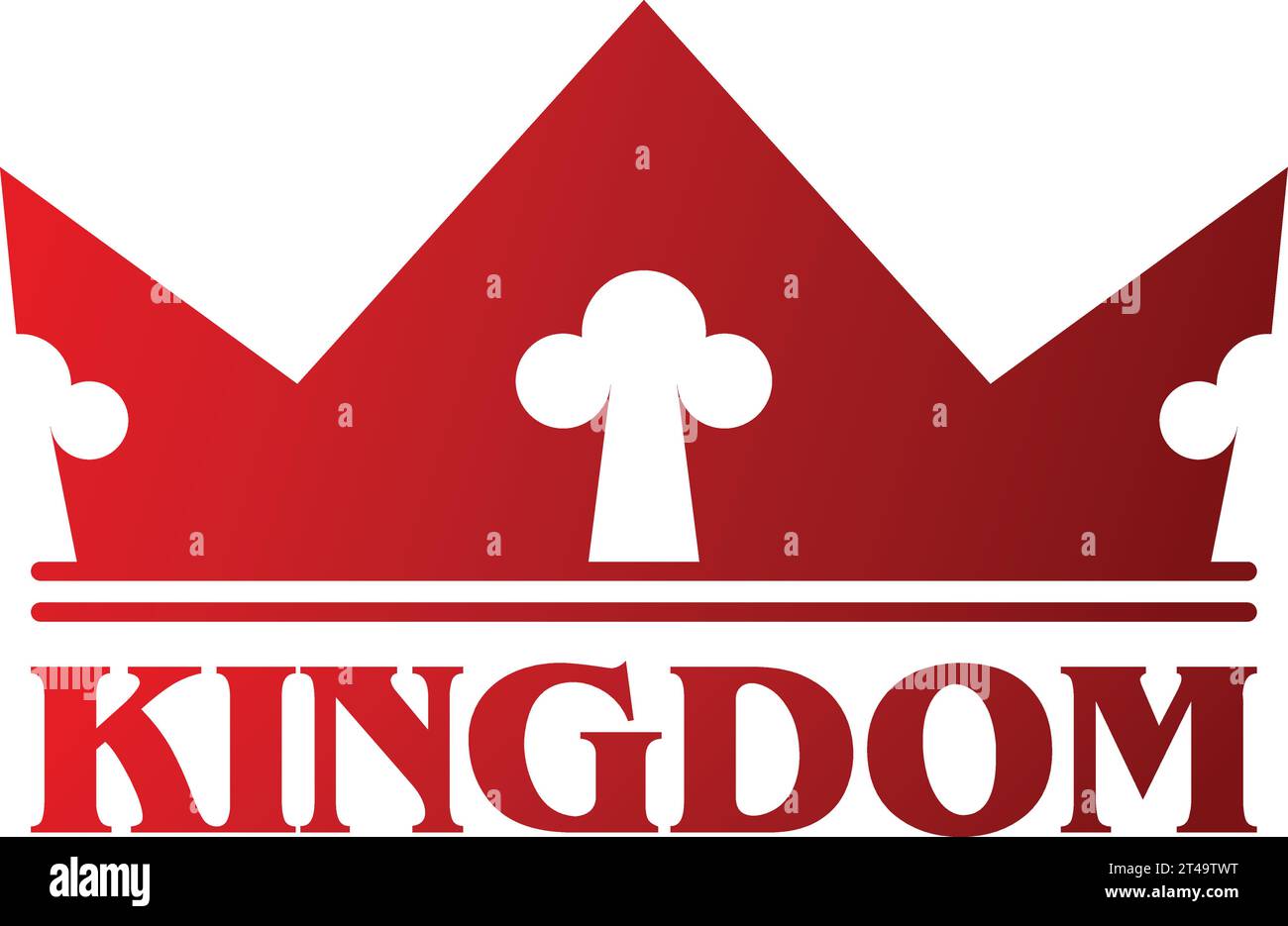Modern Royal Logo With Red Crown Elements Vector Image Stock Vector modern-royal-logo-with-red-crown-elements-vector-image-stock-vector