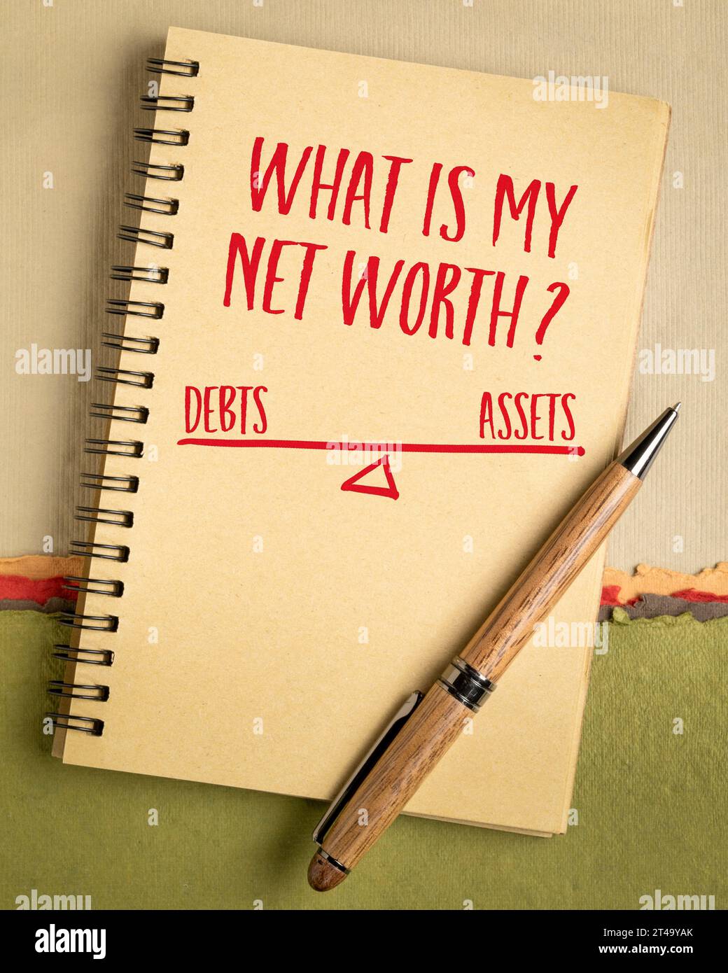 what-is-my-net-worth-handwriting-and-sketch-in-a-spiral-notebook