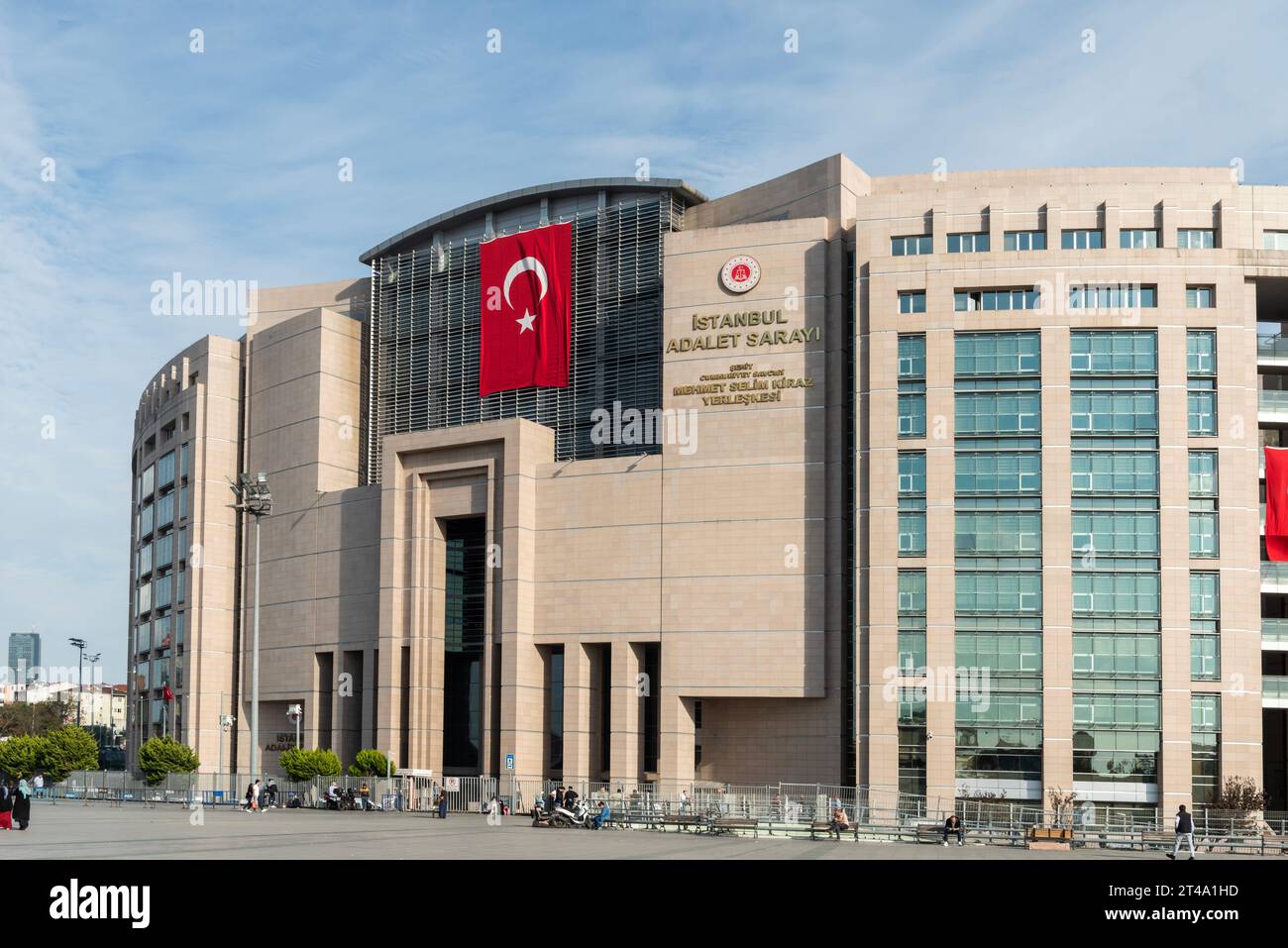 ISTANBUL, TURKEY - OCTOBER 27, 2021: Caglayan Justice Palace Turkish Caglayan Adalet Sarayi is a courthouse in Sisli, Istanbul. Building in July 2011, Stock Photo