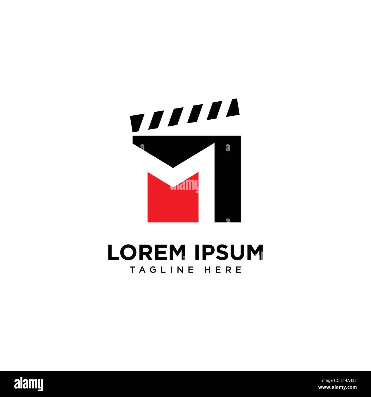 Letter m movie logo design template Royalty Free Vector Stock Vector ...