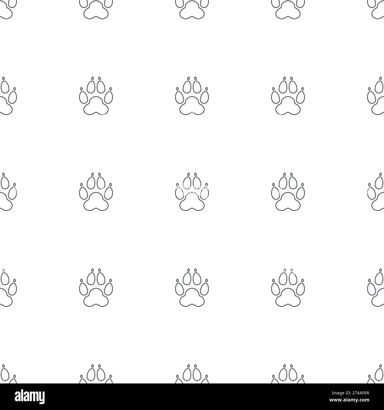 Animal paw icon pattern seamless white background Vector Image Stock ...