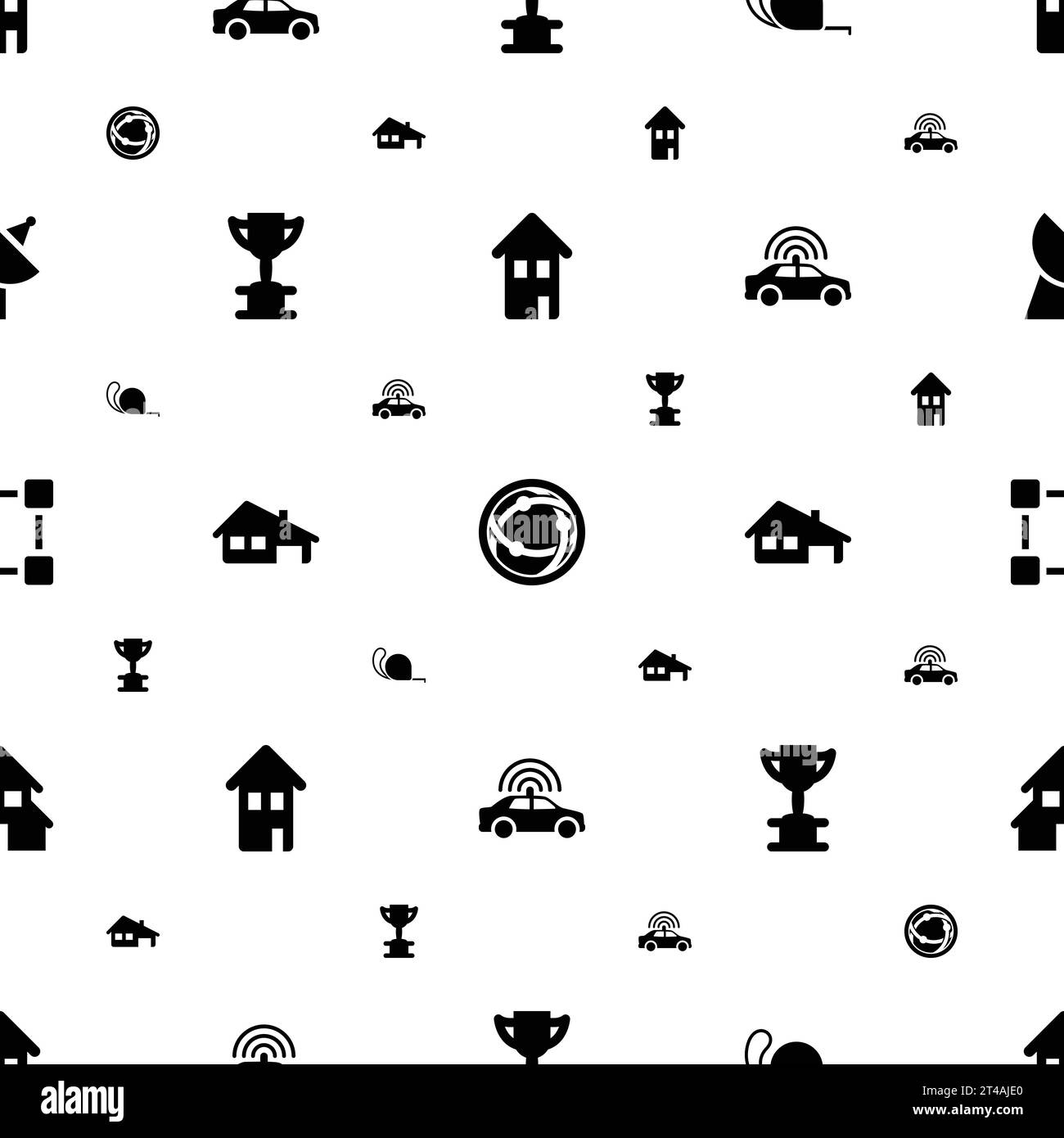 Eps icons pattern seamless white background Vector Image Stock Vector ...
