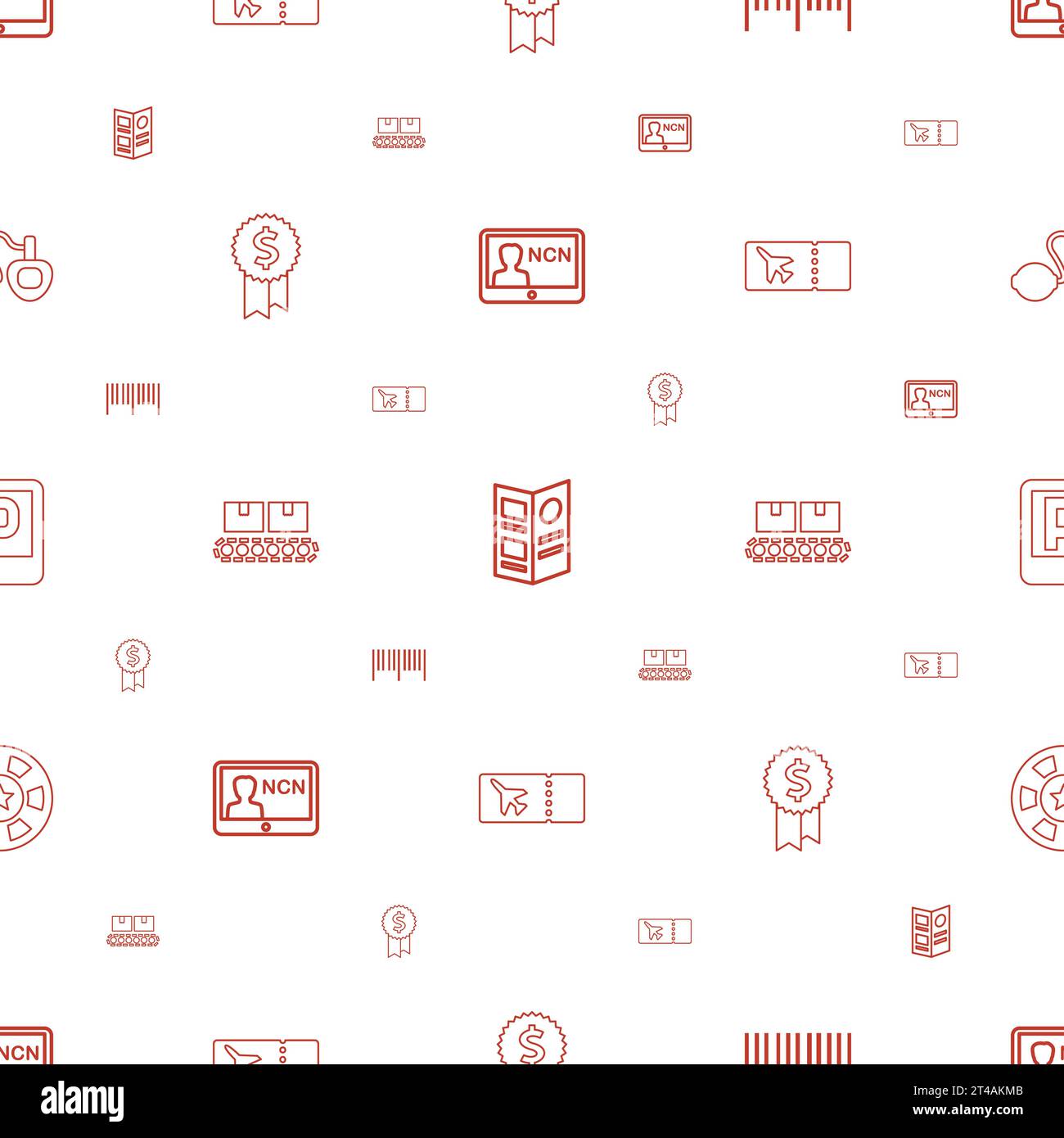 Label icons pattern seamless white background Vector Image Stock Vector ...