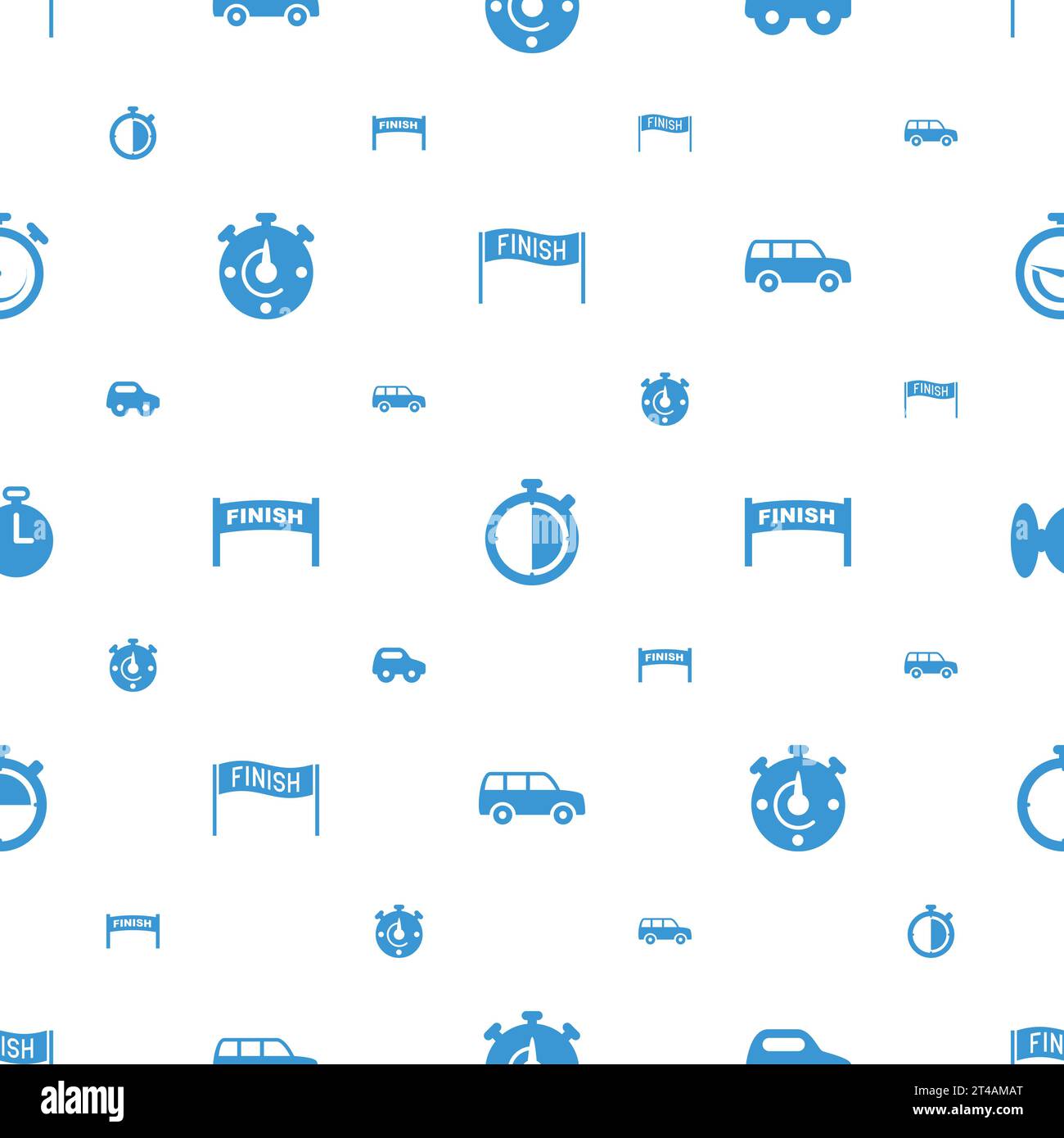 Race icons pattern seamless white background Vector Image Stock Vector ...