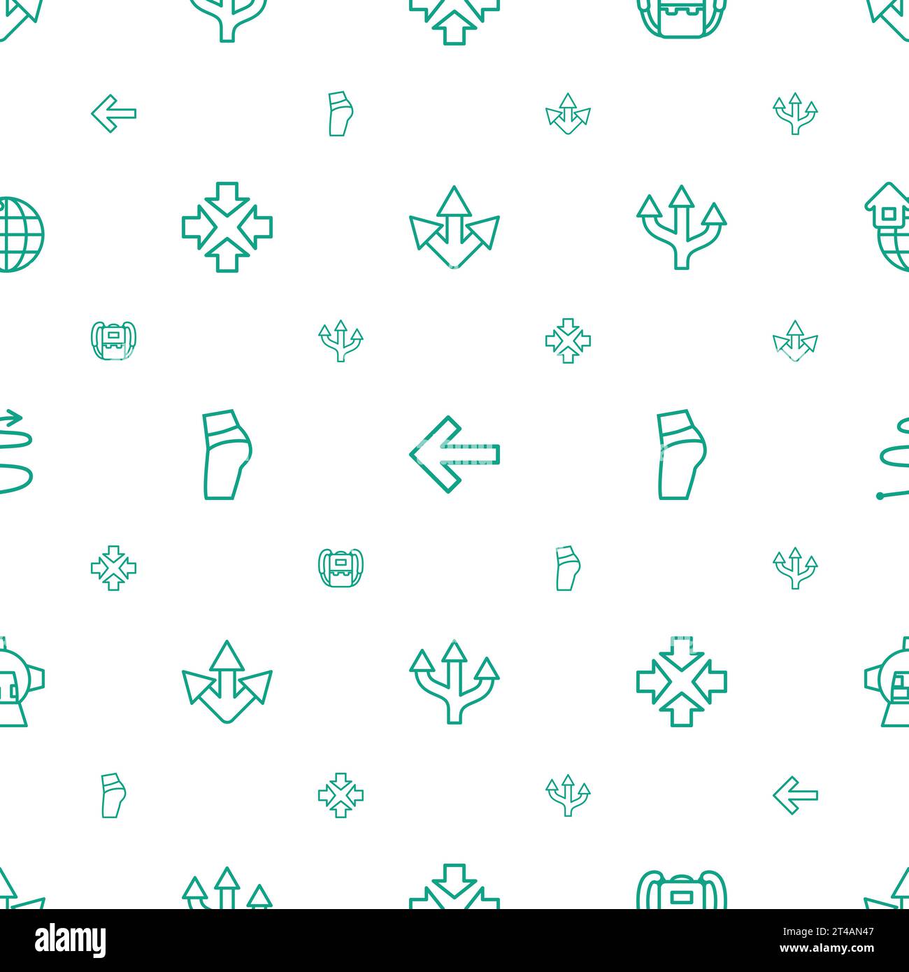 Back icons pattern seamless white background Vector Image Stock Vector ...
