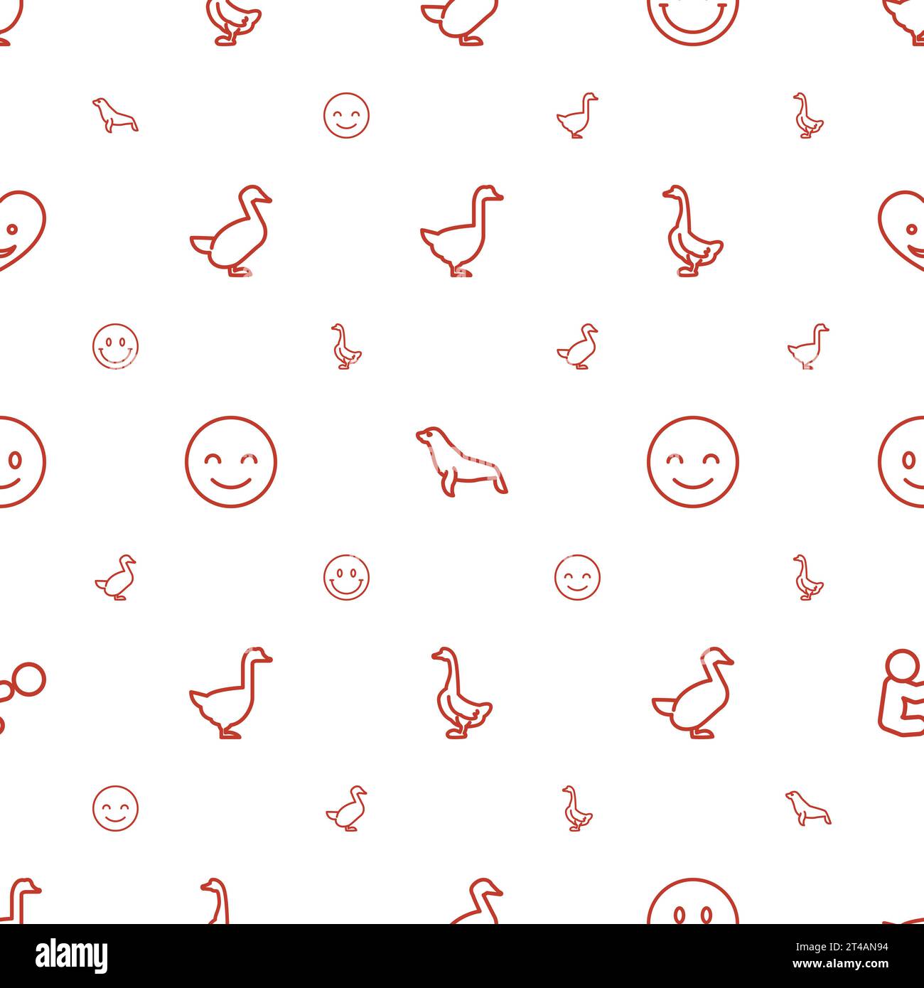 Smiling icons pattern seamless white background Vector Image Stock ...