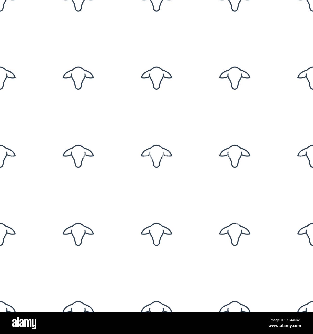Goat icon pattern seamless white background Vector Image Stock Vector ...