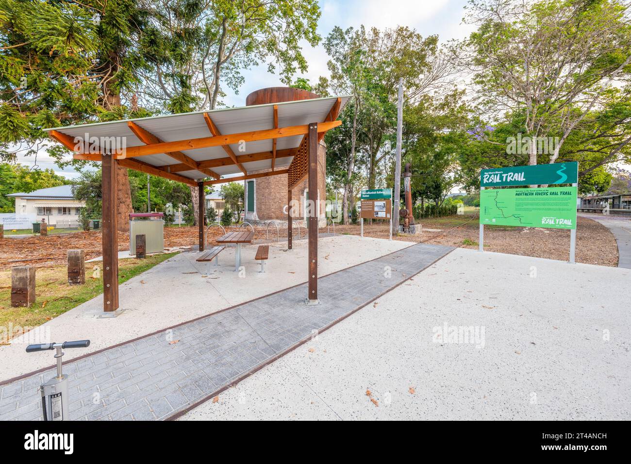 The Northern Rivers Rail Trail, starting at Murwillumbah railway station Stock Photo Alamy