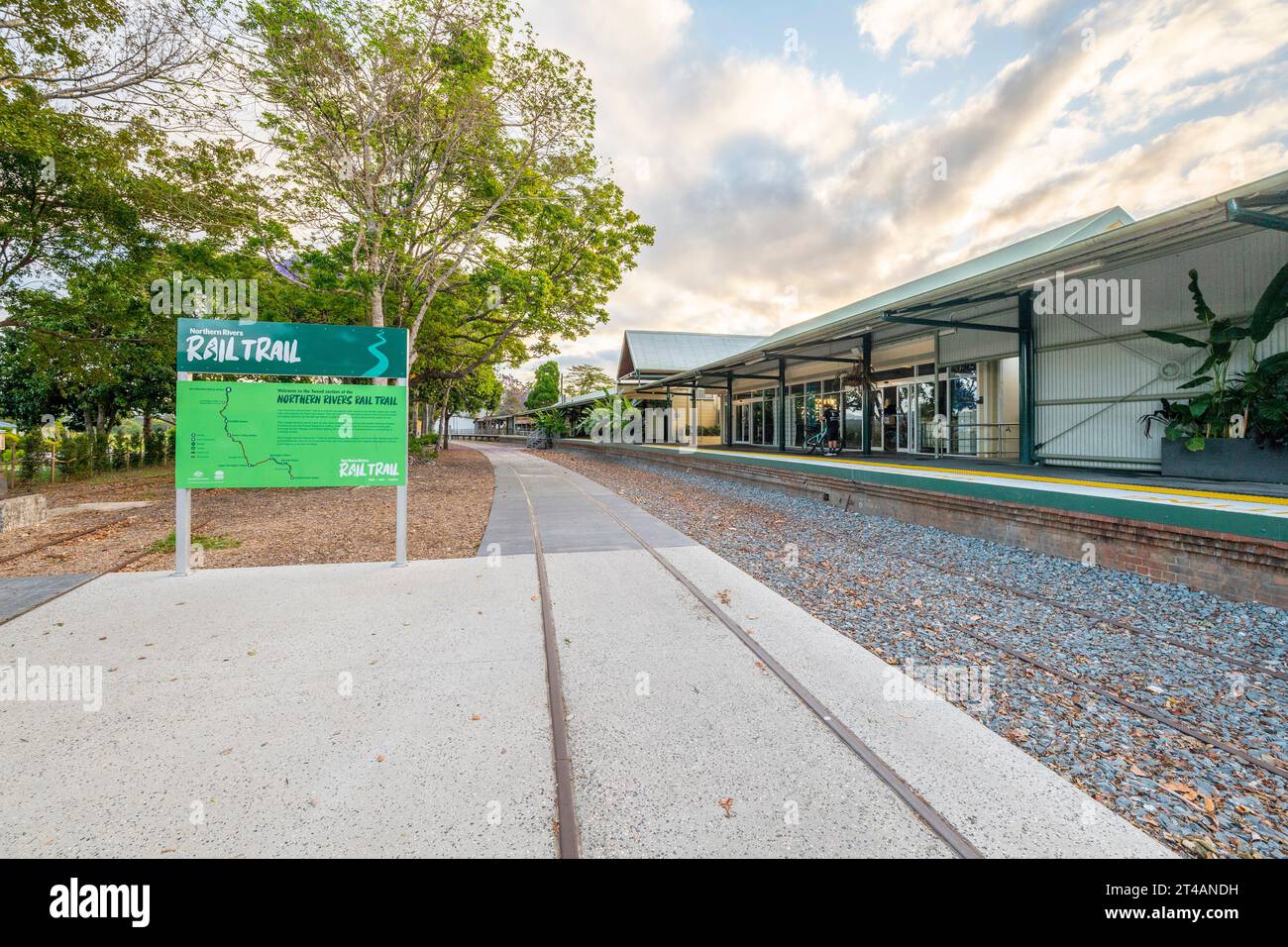 The Northern Rivers Rail Trail, starting at Murwillumbah railway station Stock Photo Alamy