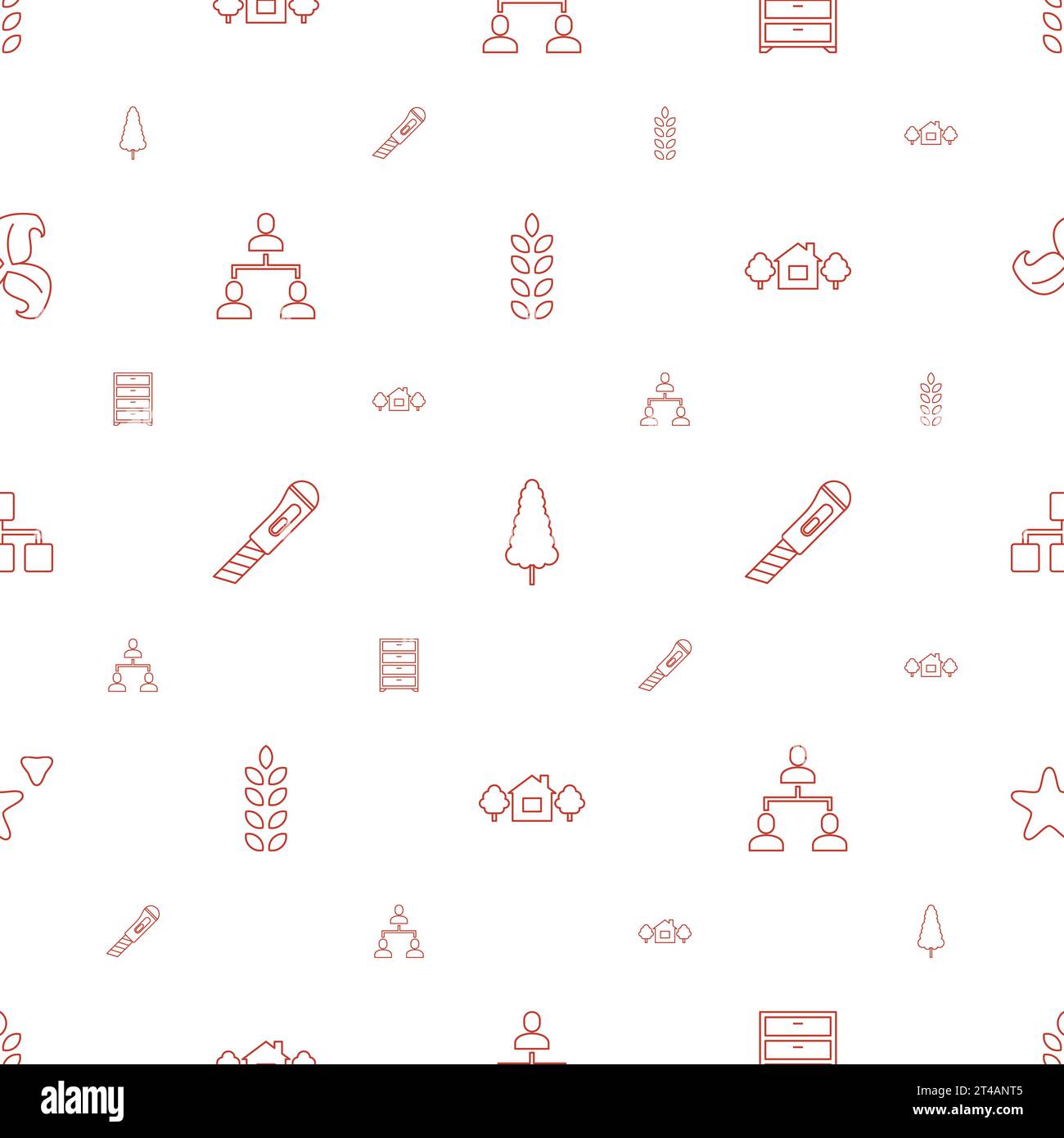 Tree icons pattern seamless white background Vector Image Stock Vector ...