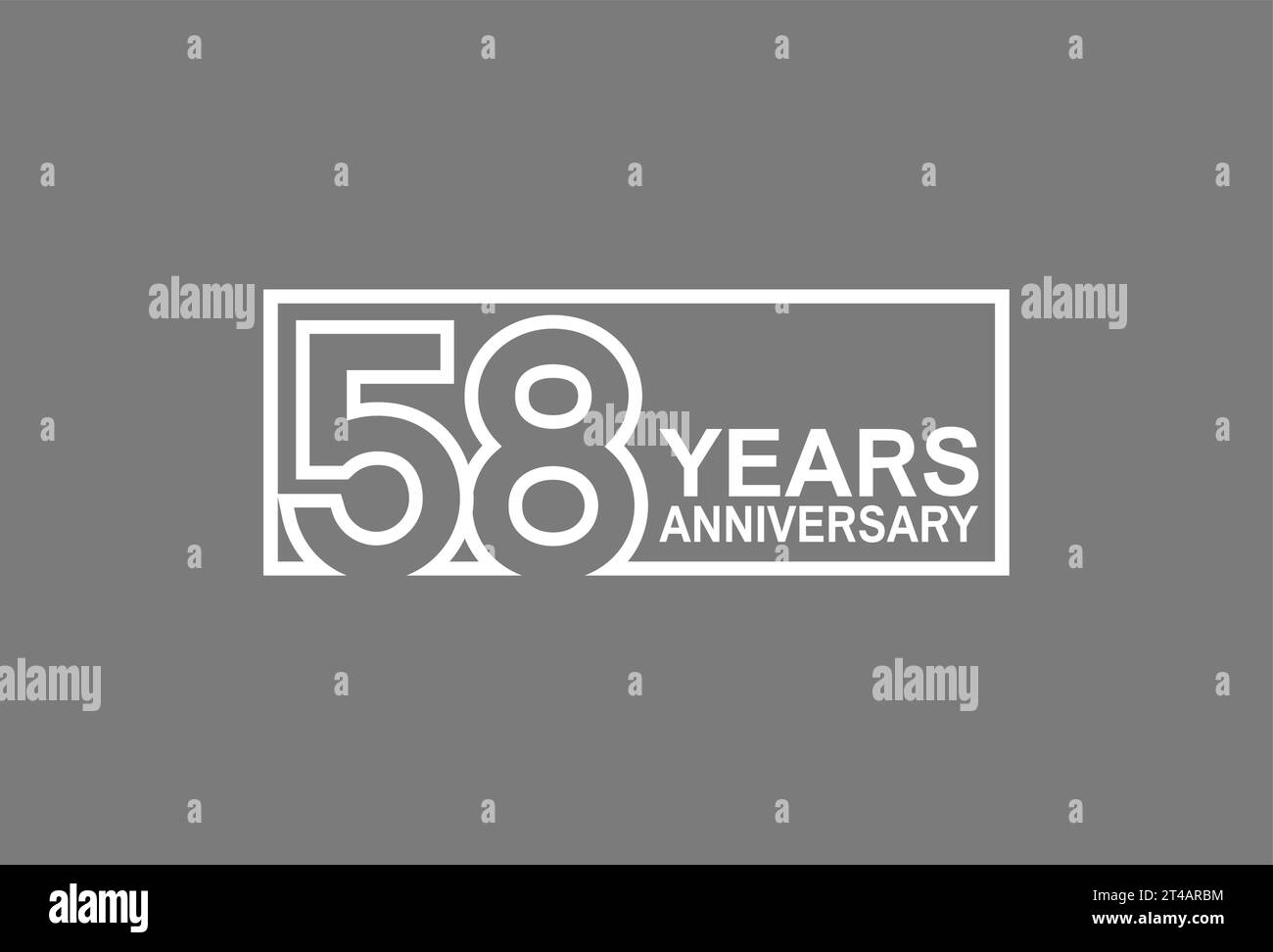 58 birthday logo hi-res stock photography and images - Alamy