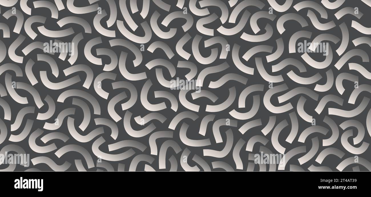 Gradient doodle pattern. Funny pattern. Curved lines isolated on blue background. Stock Vector