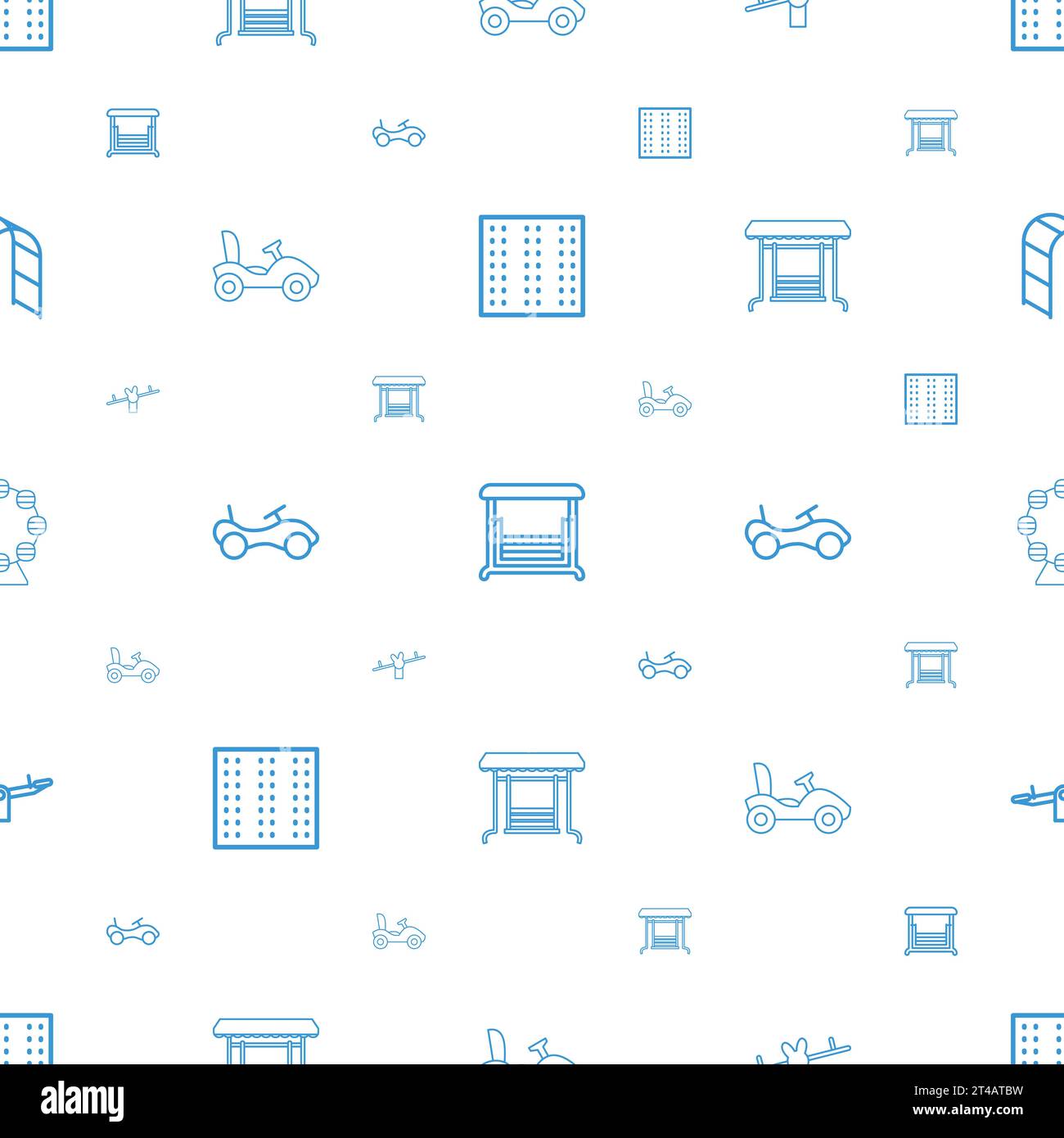 Playground icons pattern seamless white background Stock Vector Image ...