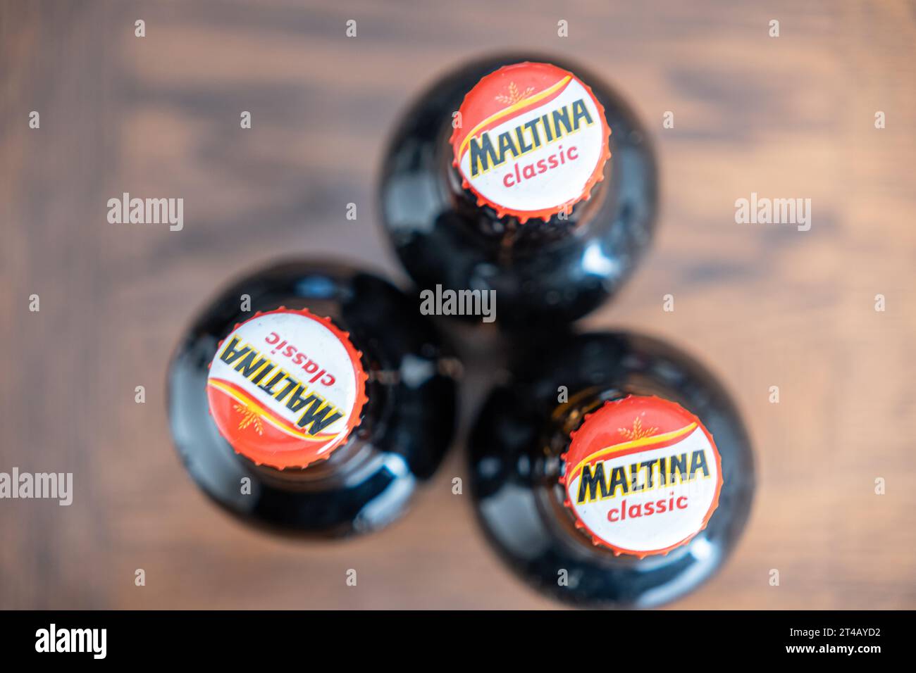 Bottles of Nigerian Malt Drink ready to drink Stock Photo Alamy