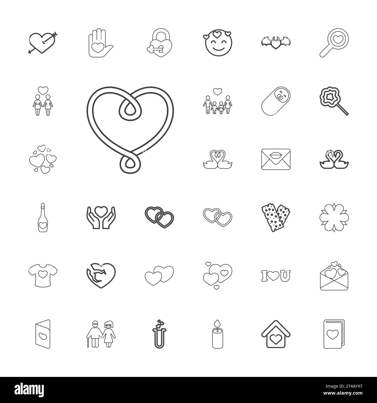 33 love icons Royalty Free Vector Image Stock Vector Image & Art - Alamy