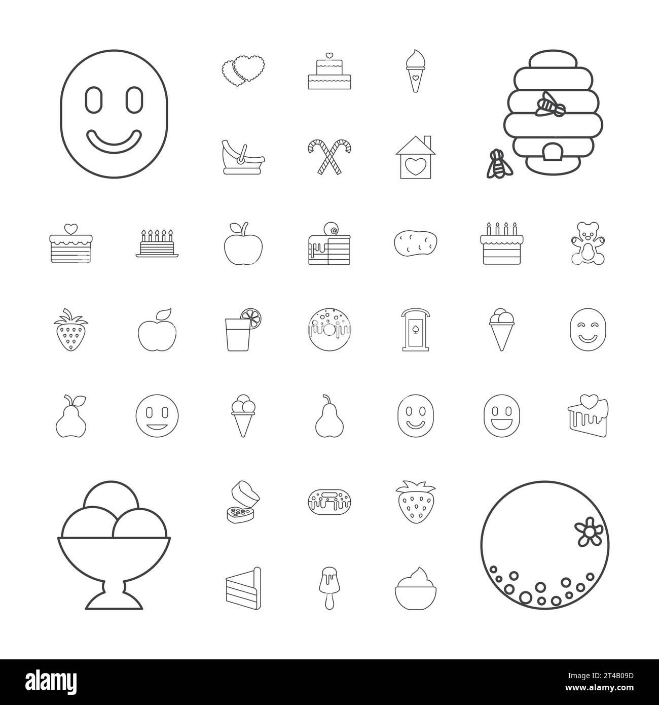 Honeycomb cake Stock Vector Images - Alamy