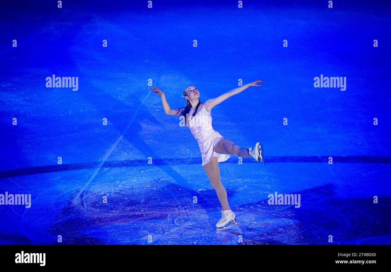 Lindsay Thorngren of the U.S. skates during the exhibition gala at the