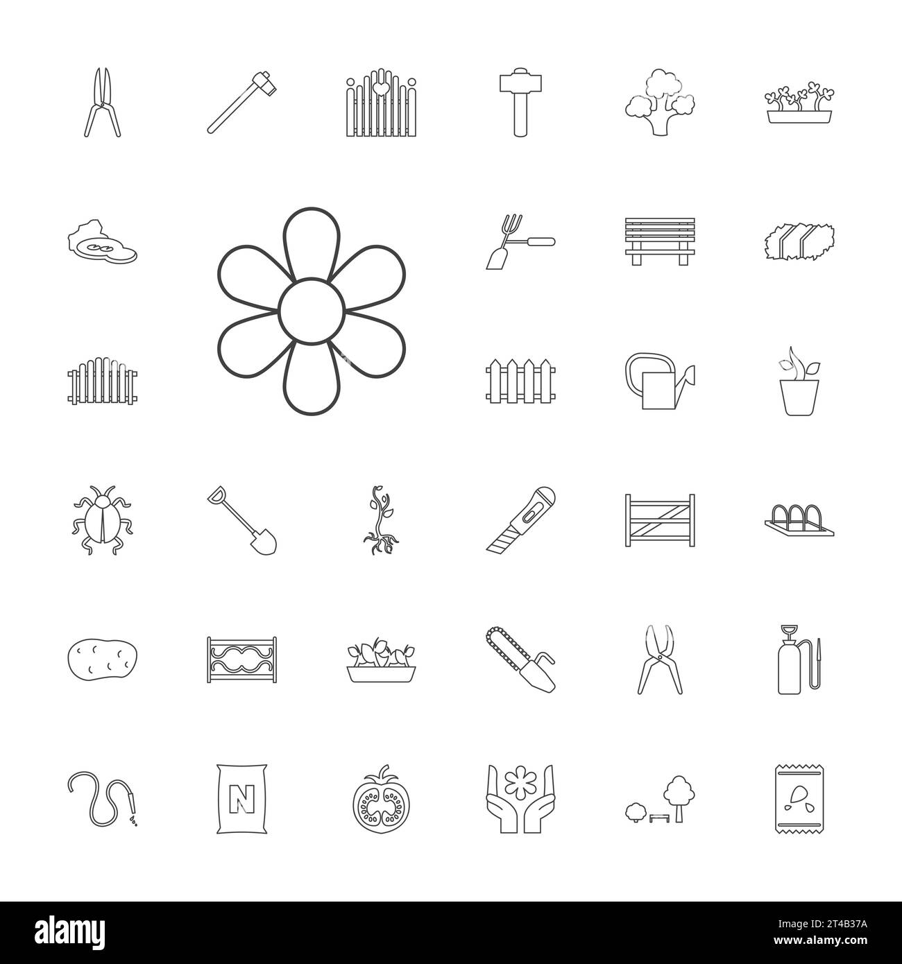 33-garden-icons-royalty-free-vector-image-stock-vector-image-art-alamy