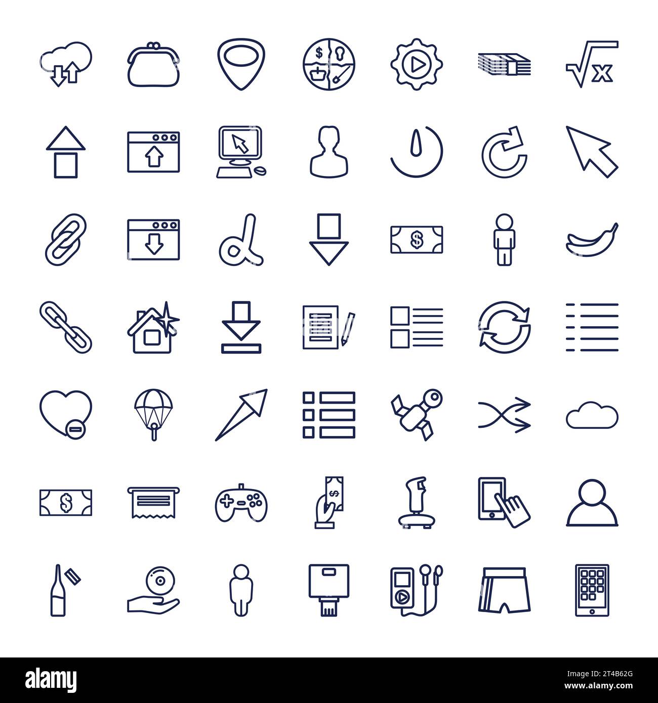 App icons Royalty Free Vector Image Stock Vector Image & Art - Alamy