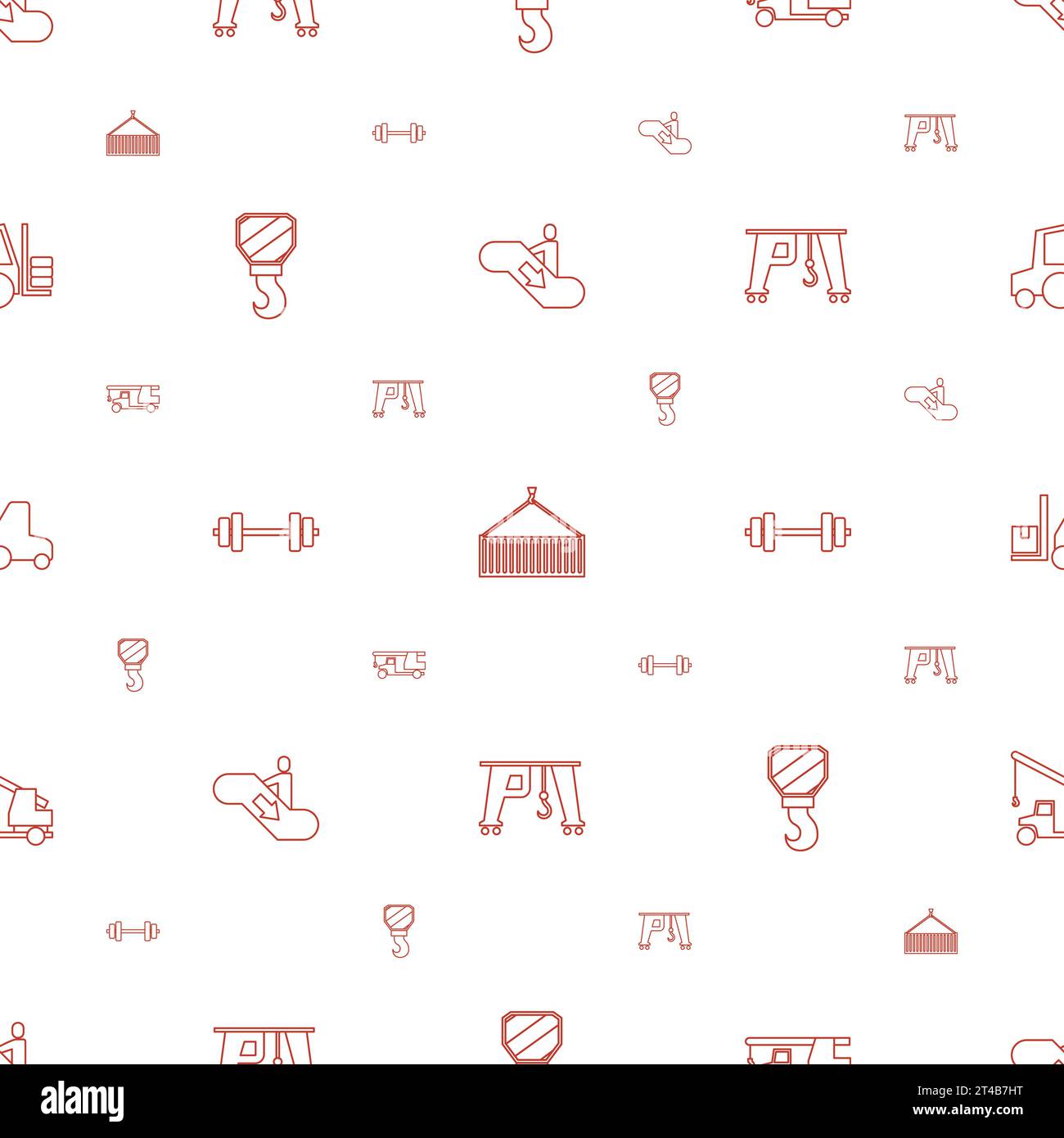 Lift icons pattern seamless white background Vector Image Stock Vector ...