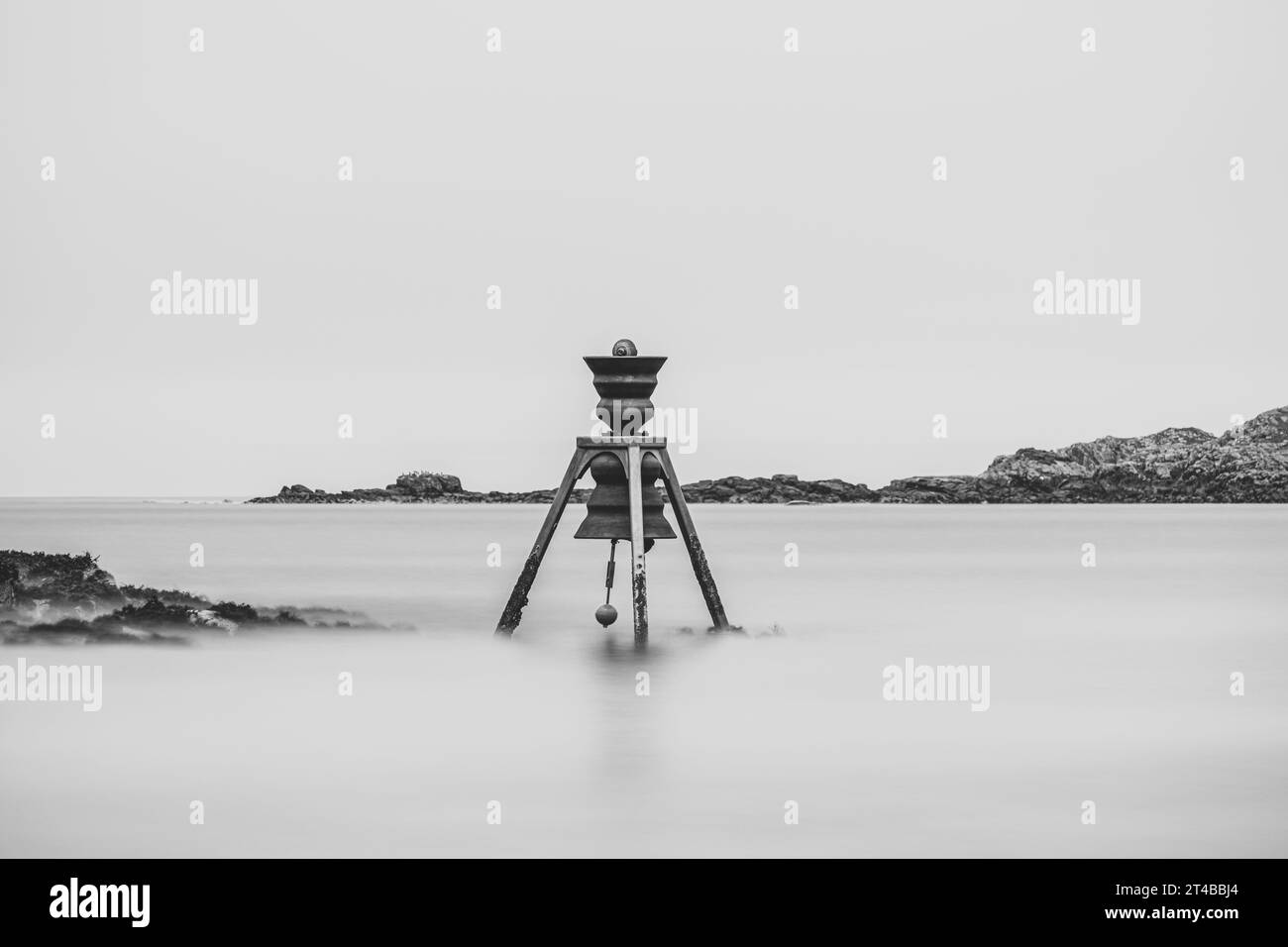 Gezeiten Glocke, Bosta Beach, Great Bernera, Isle of Lewis Stock Photo