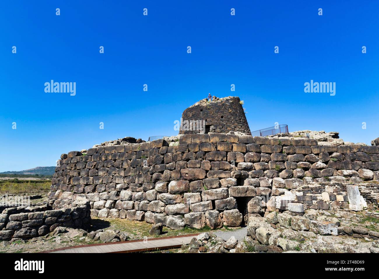 Nuraghe Santu Antine, Tower of the Bonnanaro Culture, Megalithic Ruin, Fortress, Archaeological Site near Torralba, Sassari, Sardinia, Italy Stock Photo