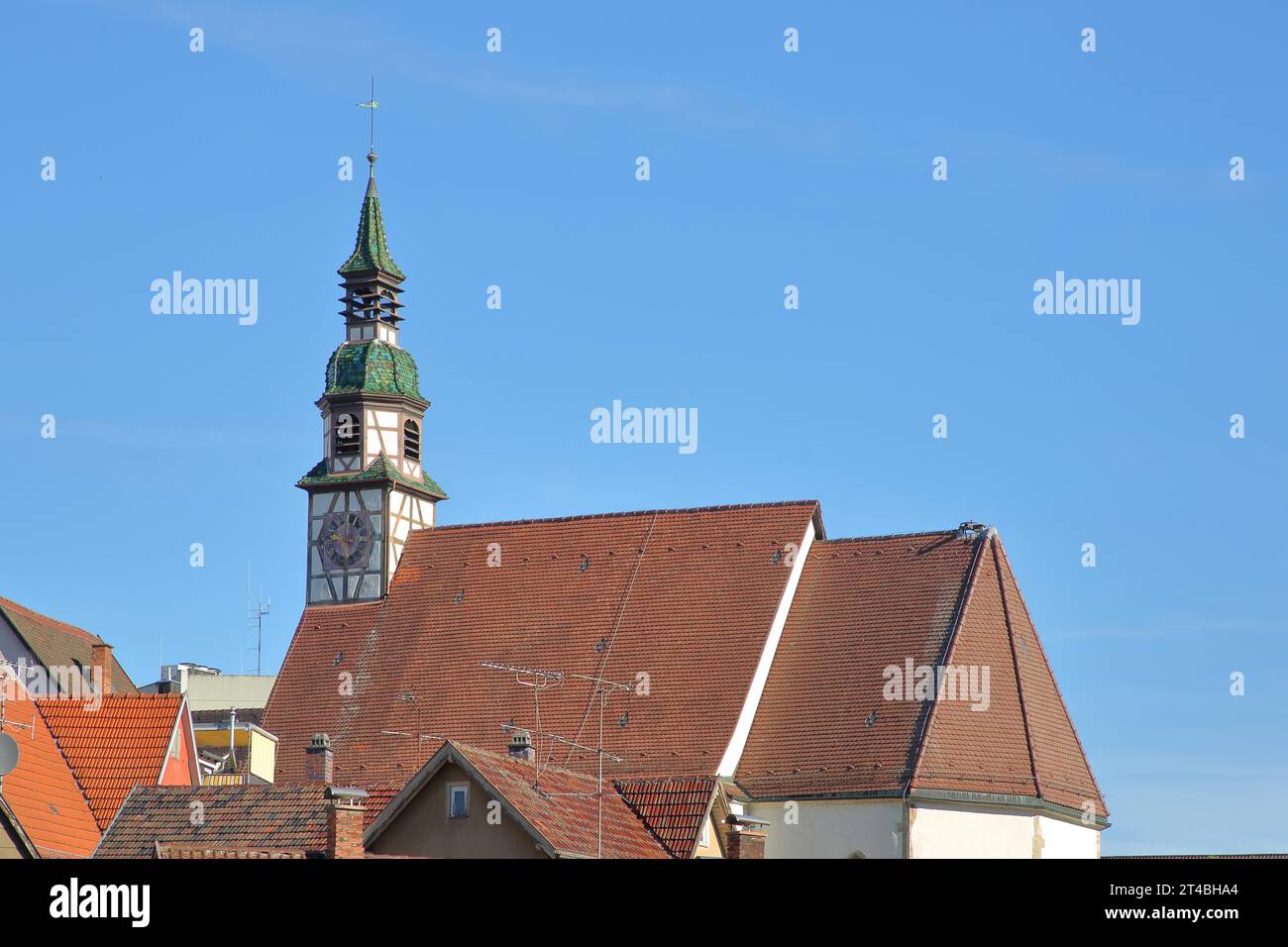 Gothic Church of St. Nicholas, Waiblingen, Baden-Wuerttemberg, Germany Stock Photo