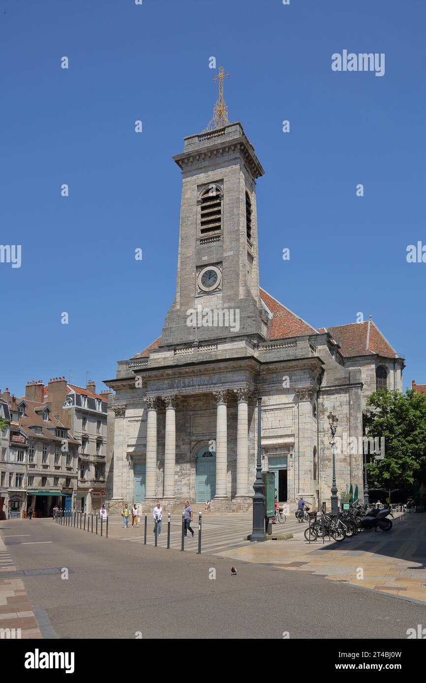 St-Pierre Cathedral built in 1785 on Place du 8 Septembre, Saint, Peter, Besancon, Besancon, Doubs, France Stock Photo