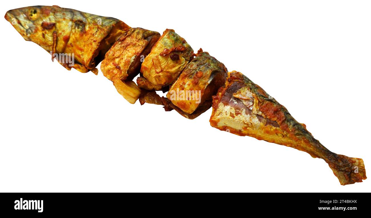 Atlantic mackerel fried closeup and delicious Stock Photo Alamy