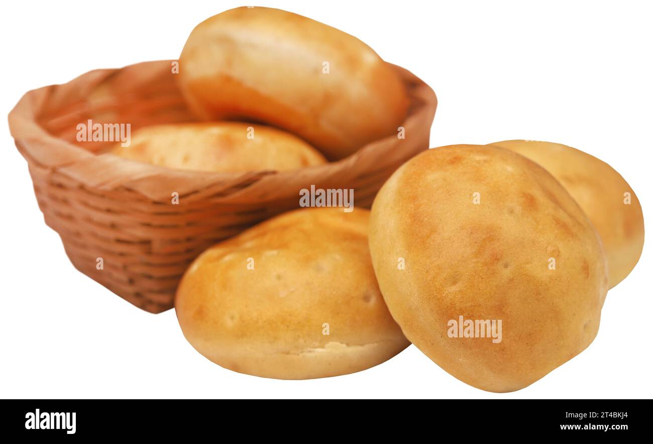 Small round vanilla bread very popular in Denmark Stock Photo