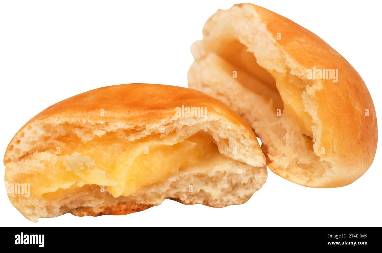 Small round vanilla bread very popular in Denmark Stock Photo