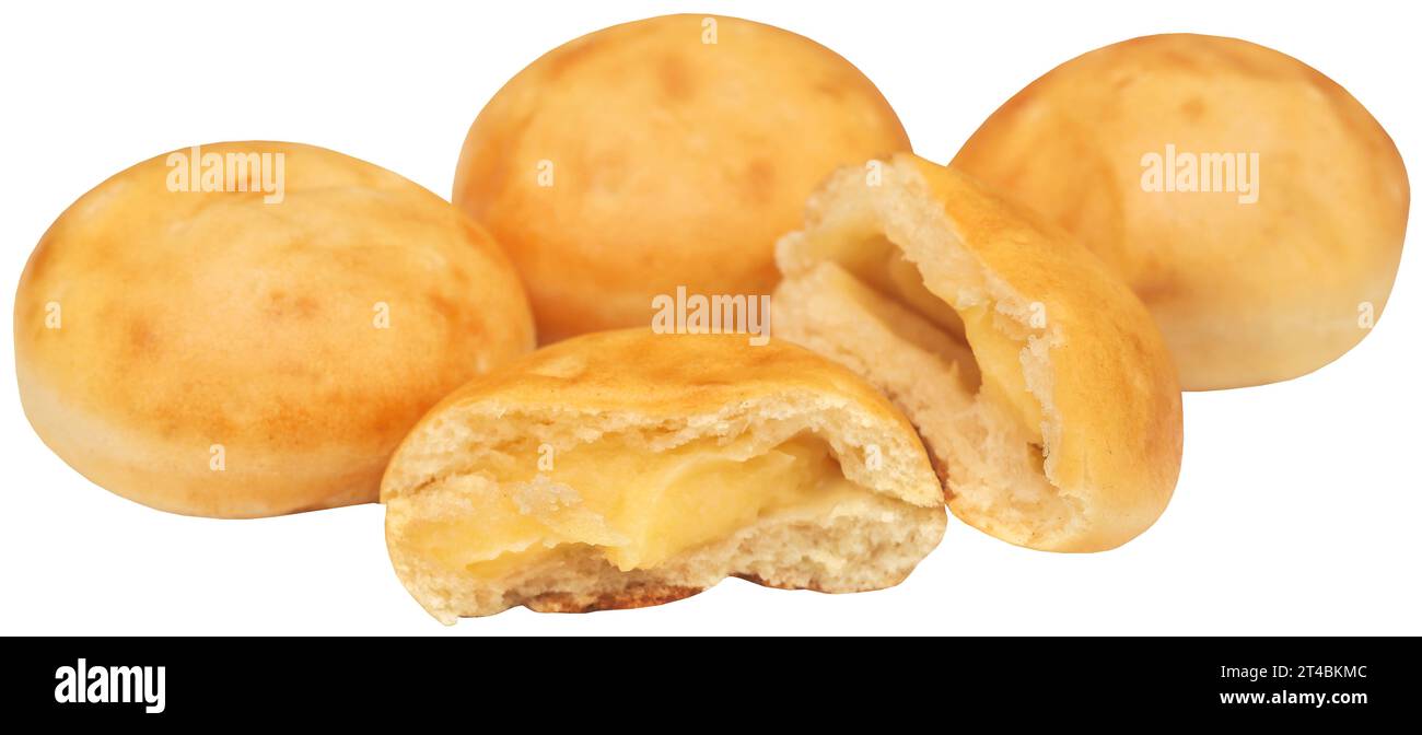 Small round vanilla bread very popular in Denmark Stock Photo