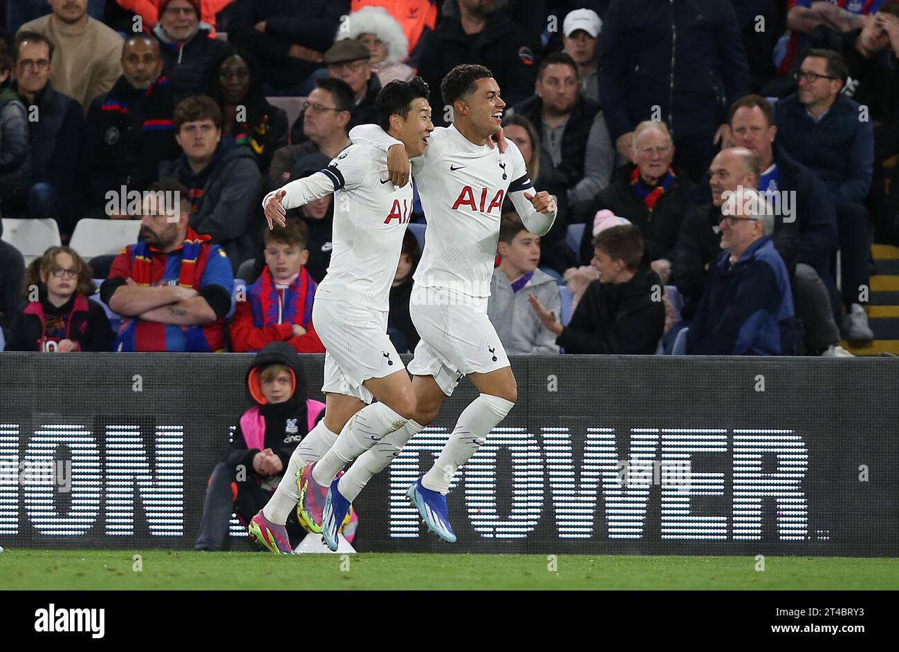 GOAL 2-0, Son Heung-Min of Tottenham Hotspur goal celebration with