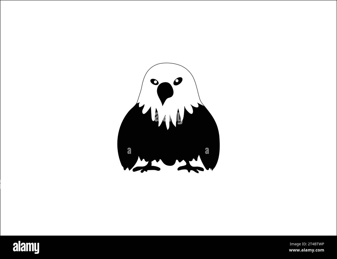 Bald Eagle minimal style icon illustration Stock Vector Image & Art - Alamy