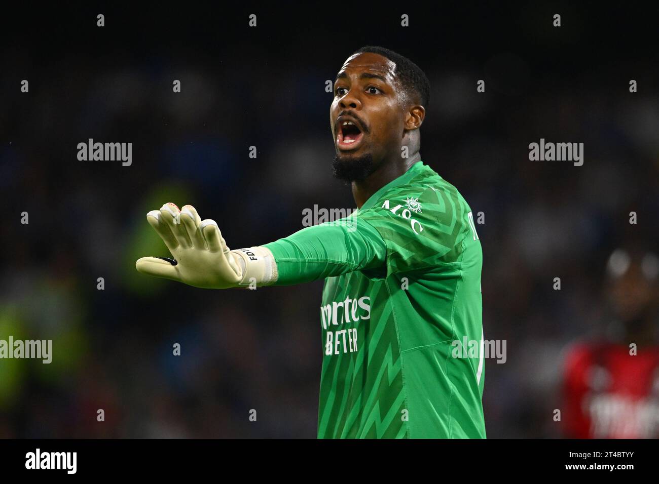 Mike Maignan of AC Milan gestures during the Serie A TIM match between ...