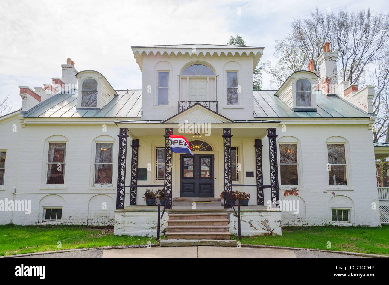 The McClurg Museum is a renovated mansion in Westfield, New York Stock