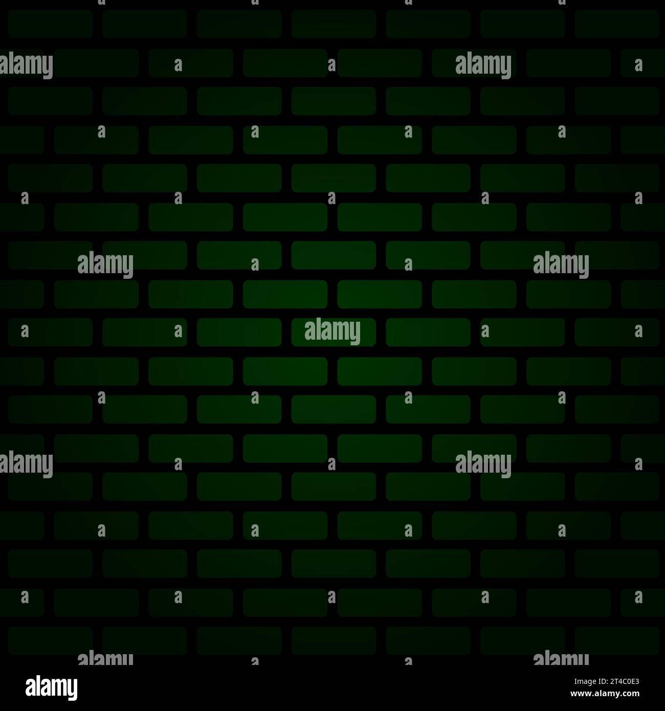 Green brick wall texture, background illustration Stock Photo - Alamy