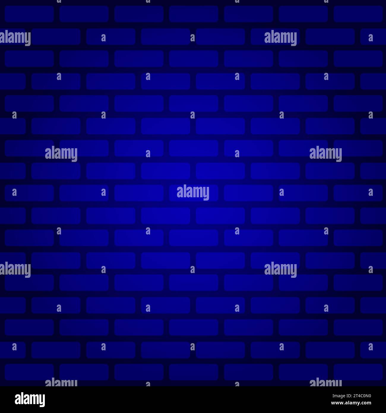 Blue brick wall texture, background illustration Stock Photo - Alamy