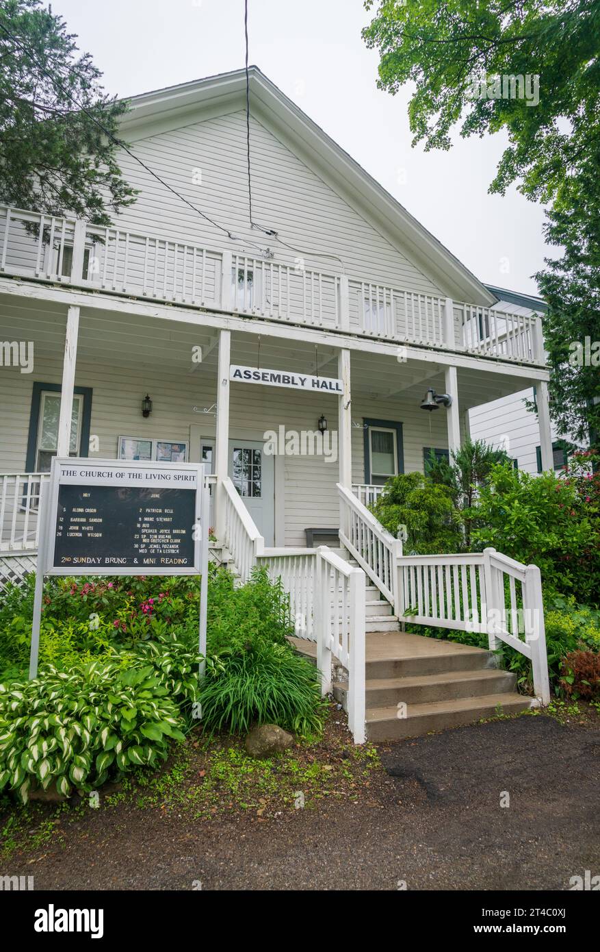 The Lily Dale Assembly in New York State Stock Photo Alamy