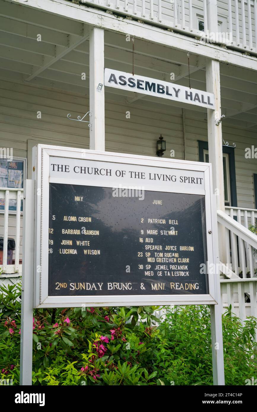 The Lily Dale Assembly in New York State Stock Photo Alamy