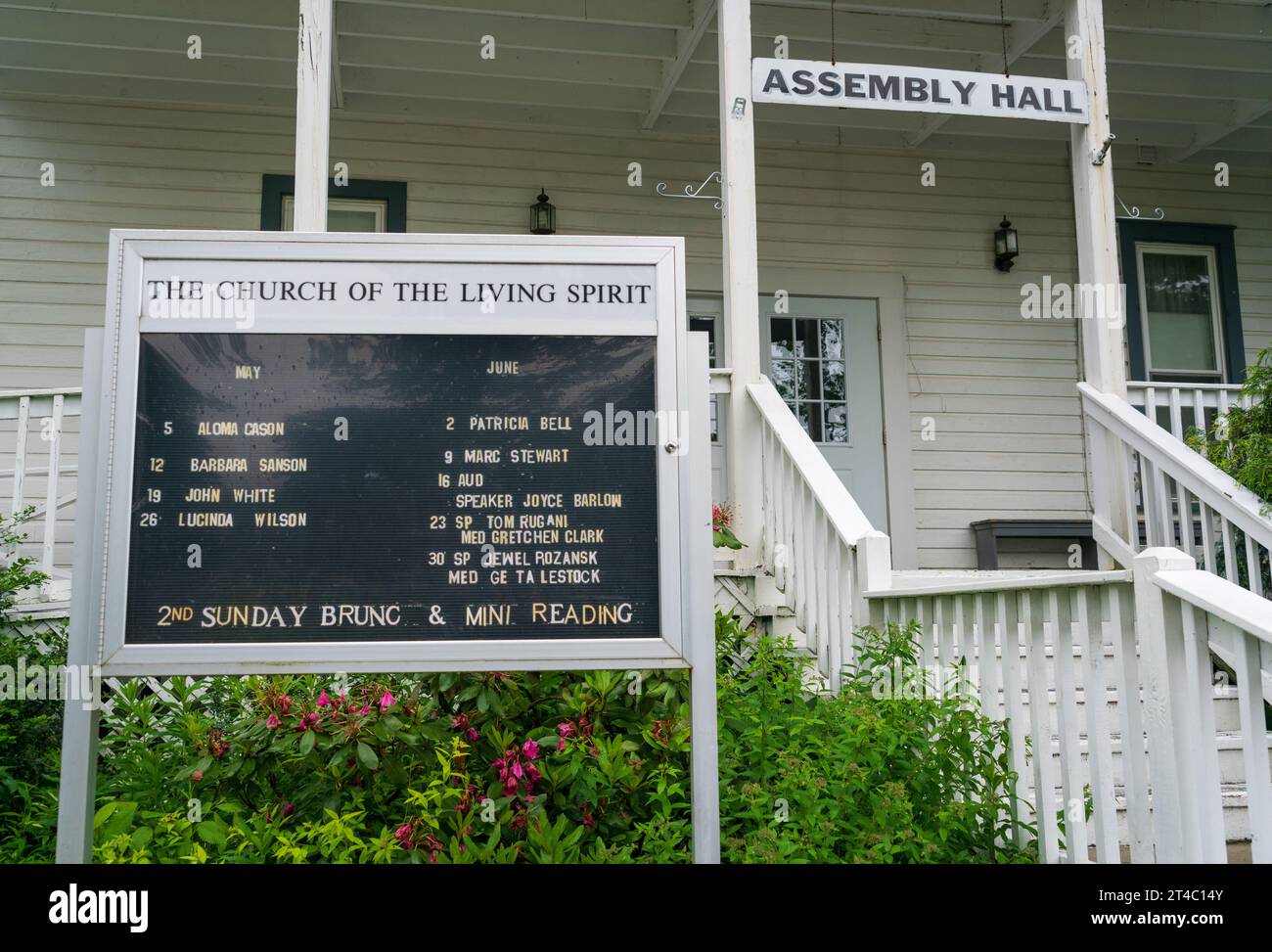 The Lily Dale Assembly In New York State Stock Photo - Alamy