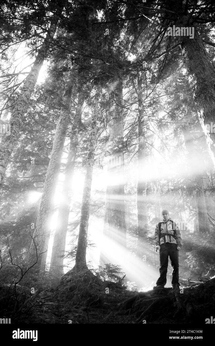 Female hiker view Black and White Stock Photos & Images - Alamy