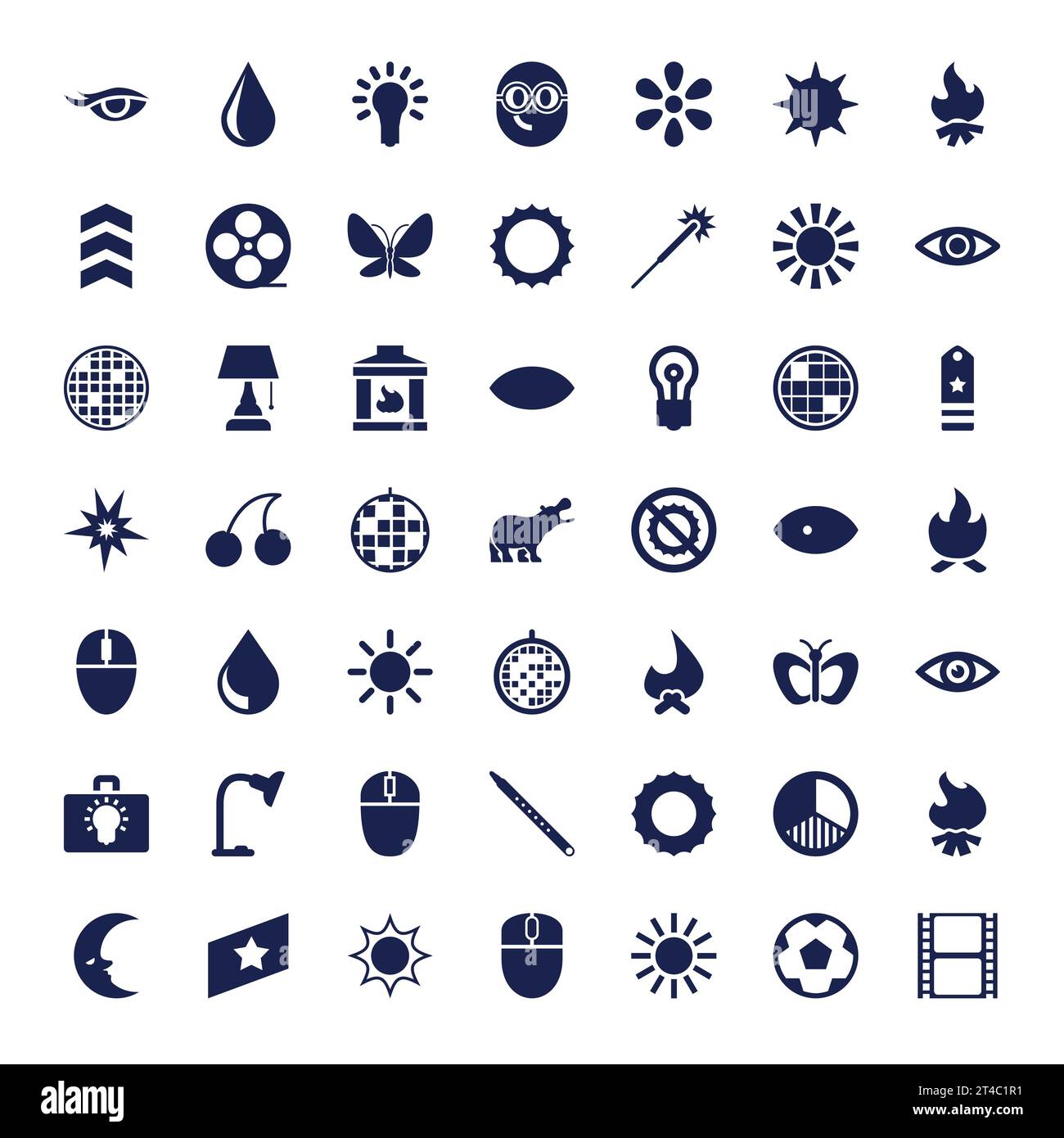 49 bright icons Royalty Free Vector Image Stock Vector Image & Art - Alamy