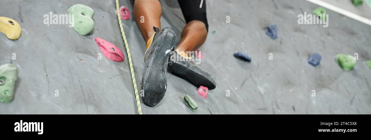 Climbing wall indoor adult male hi-res stock photography and images - Alamy
