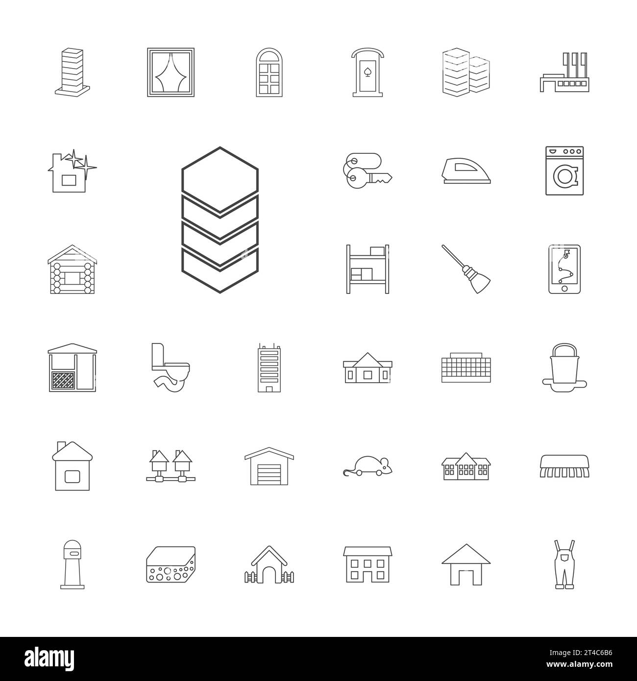33 house icons Royalty Free Vector Image Stock Vector Image & Art - Alamy