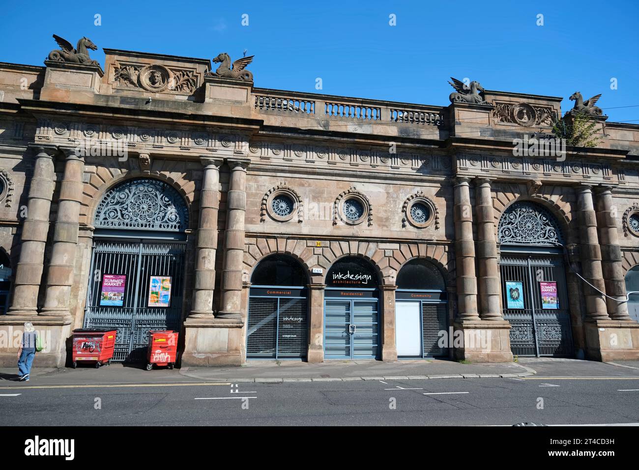 the old fish Market building is now The Briggait arts centre, Glasgow
