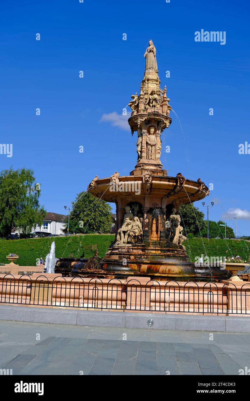 Dalton Fountain,Glasgow Green,Glasgow,Scotland,UK Stock Photo